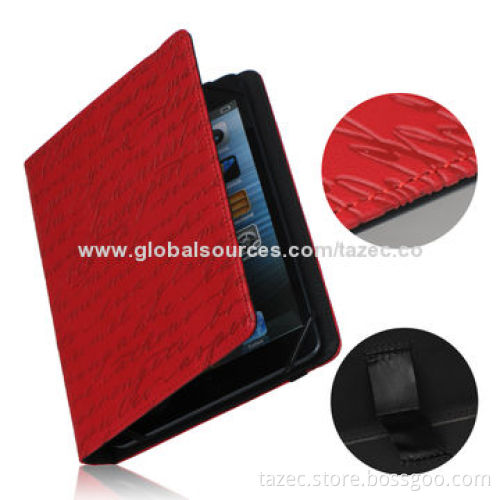 Genuine Leather/PU Case for iPad 2/3/Air, Novel Design Style, Available in Various Colors